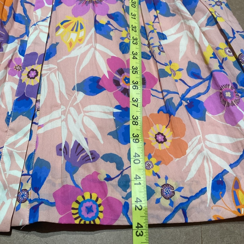 EUC J. Crew Floral Midi Dress - Pink and Blue - Picture 12 of 16